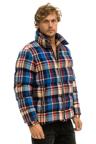 MEN'S PLAID TRAVELER JACKET - PATRIOT PLAID Jacket Aviator Nation