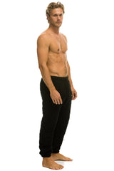 MEN'S QUILTED SWEATPANTS - BLACK Mens Sweatpants Aviator Nation