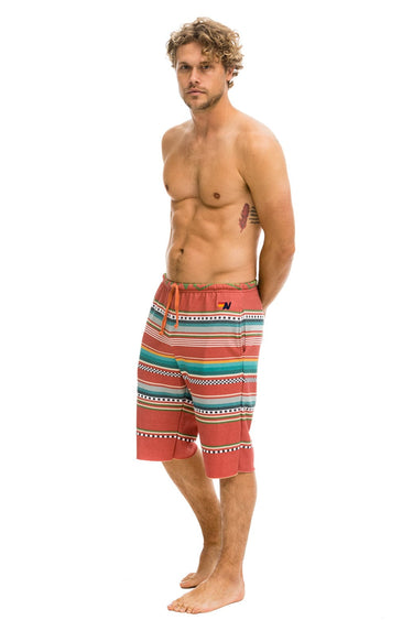MEN'S TULUM SWEATSHORTS - RED Men's Shorts Aviator Nation