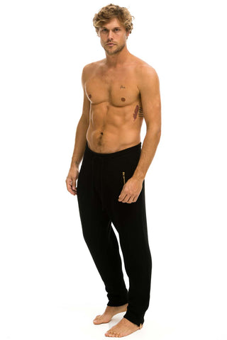 MEN'S VINTAGE CABIN CASHMERE SWEATER PANT - BLACK WOMENS Aviator Nation