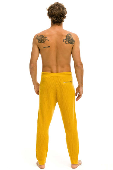 MEN'S VINTAGE CABIN CASHMERE SWEATER PANT - GOLD WOMENS Aviator Nation