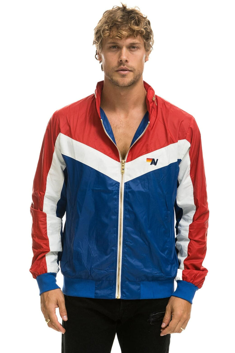 MEN'S WINDBREAKER JACKET - CLASSIC USA Men's Windbreaker Aviator Nation