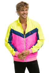 MEN'S WINDBREAKER JACKET - NEON PINK Men's Windbreaker Aviator Nation