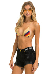 MID RISE BOYFRIEND CUTOFF KEEP SMILING JEAN SHORTS - VINTAGE BLACK Denim Shorts Aviator Nation