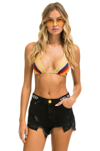 MID RISE ROCKER COWGIRL CUTOFF KEEP SMILING JEAN SHORTS - VINTAGE BLACK Denim Shorts Aviator Nation