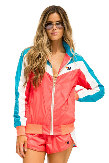 NEW WOMEN'S ULTRA LIGHT JOGGER SHORTS - NEON RED Women's Shorts Aviator Nation