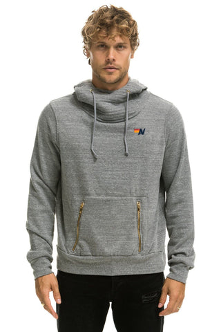 NINJA PULLOVER HOODIE - HEATHER GREY Hoodie Aviator Nation