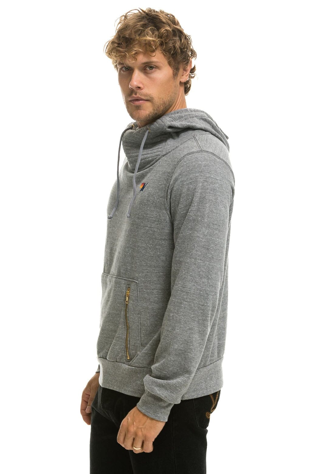 NINJA PULLOVER HOODIE - HEATHER GREY Hoodie Aviator Nation