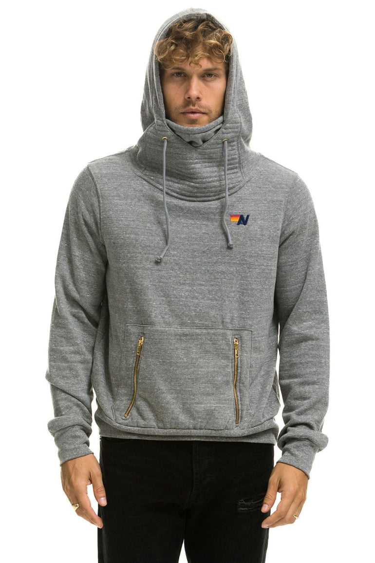 NINJA PULLOVER HOODIE - HEATHER GREY Hoodie Aviator Nation