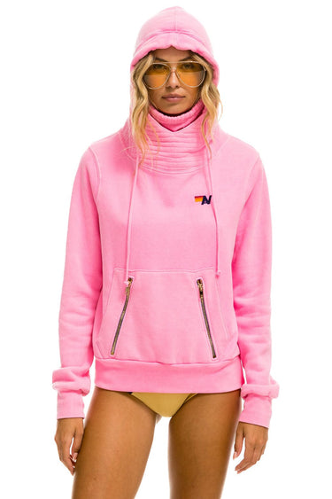 NINJA PULLOVER HOODIE - NEON PINK Hoodie Aviator Nation