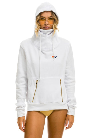 NINJA PULLOVER HOODIE - WHITE Hoodie Aviator Nation