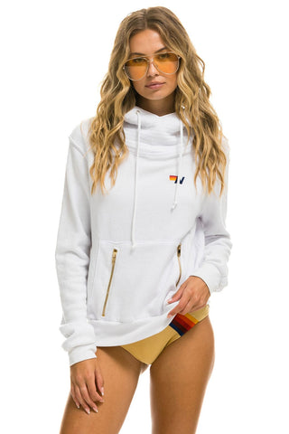 NINJA PULLOVER HOODIE - WHITE Hoodie Aviator Nation