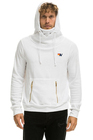 NINJA PULLOVER HOODIE - WHITE Hoodie Aviator Nation