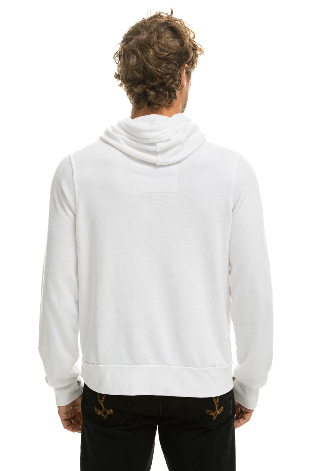 NINJA PULLOVER HOODIE - WHITE Hoodie Aviator Nation