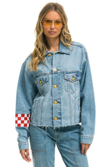 OVERSIZED CROPPED DENIM JACKET - SUPER LIGHT Denim Jacket Aviator Nation