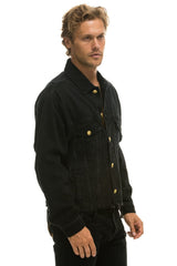 OVERSIZED CROPPED DENIM JACKET - VINTAGE BLACK Denim Jacket Aviator Nation