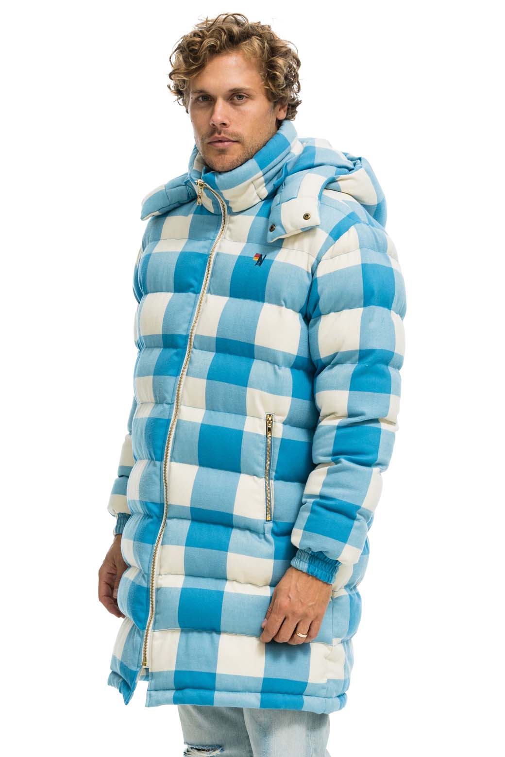 PLAID UNISEX LONG TREKKER JACKET - HAYDEN PLAID Jacket Aviator Nation