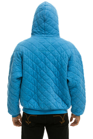 QUILTED RELAXED PULLOVER HOODIE - OCEAN Hoodie Aviator Nation