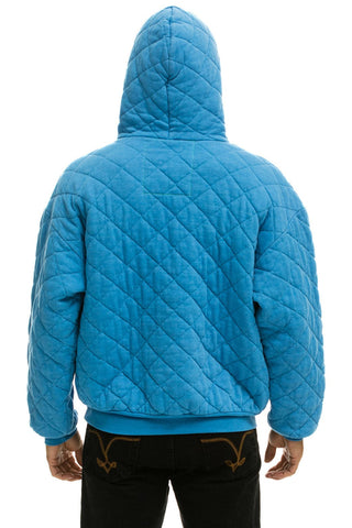 QUILTED RELAXED PULLOVER HOODIE - OCEAN Hoodie Aviator Nation