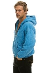 QUILTED ZIP HOODIE RELAXED - OCEAN Hoodie Aviator Nation
