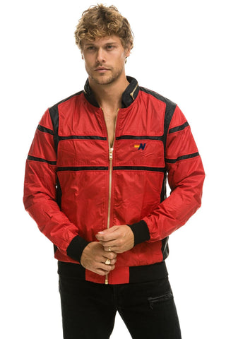 RACER JACKET - CHERRY Men's Outerwear Aviator Nation