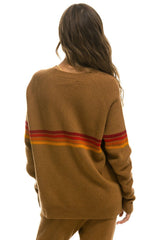 RAINBOW STRIPE 4 UNISEX CASHMERE SWEATER - BUTTERSCOTCH Sweatshirt Aviator Nation