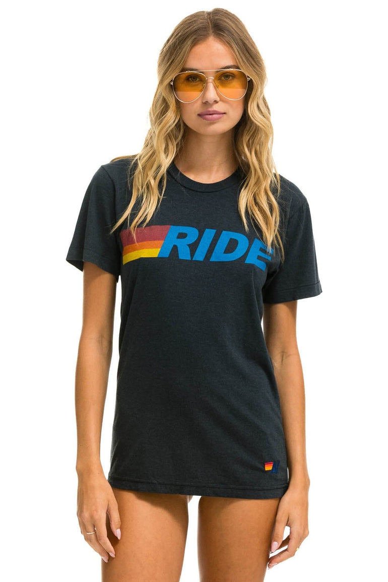 RIDE LOGO TEE - CHARCOAL Tees Aviator Nation