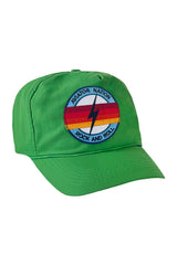 ROCK AND ROLL BOLT - VINTAGE NYLON TRUCKER HAT HATS Aviator Nation KELLY GREEN