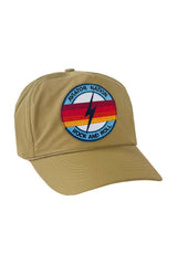 ROCK AND ROLL BOLT - VINTAGE NYLON TRUCKER HAT HATS Aviator Nation KHAKI