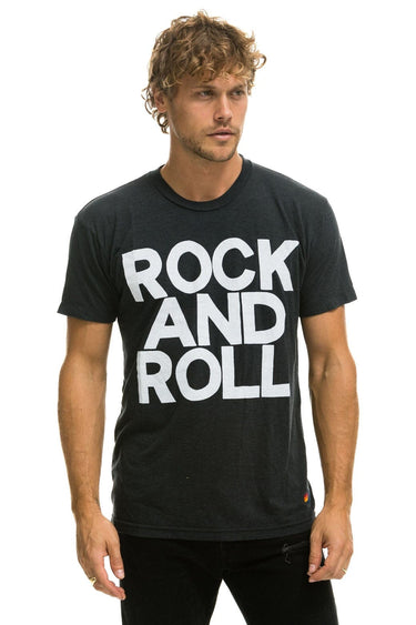 ROCK AND ROLL TEE - CHARCOAL Tees Aviator Nation