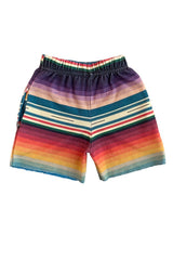 SERAPE KIDS SWEATSHORTS - BLUE Kids Shorts Aviator Nation
