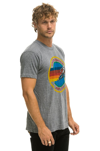 SIGNATURE ASPEN TEE - HEATHER GREY Tees Aviator Nation
