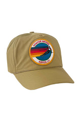 SIGNATURE ASPEN VINTAGE NYLON TRUCKER HAT HATS Aviator Nation KHAKI