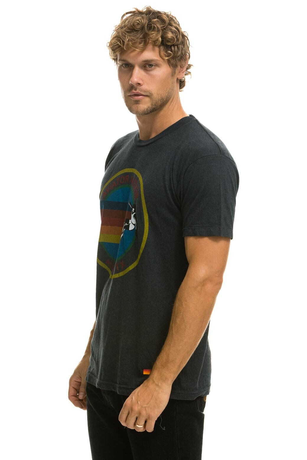 SIGNATURE AUSTIN TEE - CHARCOAL Tees Aviator Nation