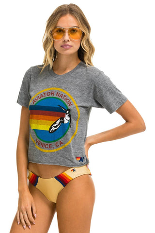 SIGNATURE BOYFRIEND TEE - HEATHER GREY Boyfriend Tee Aviator Nation