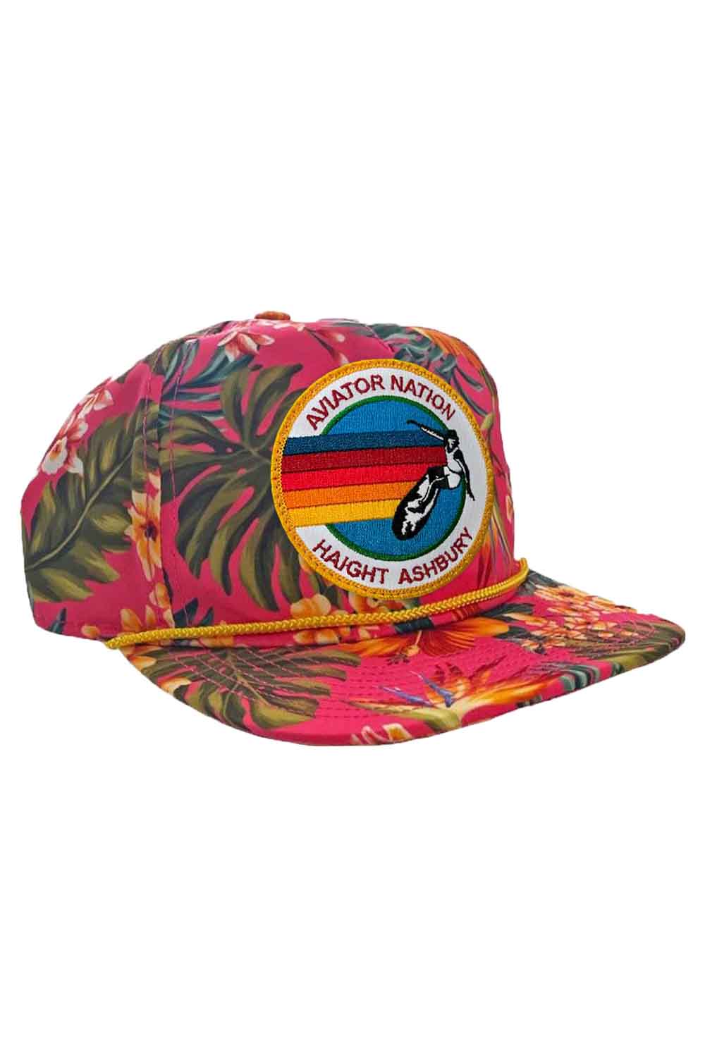 SIGNATURE HAIGHT ASHBURY - VINTAGE SAFARI TWILL LOW RISE TRUCKER HATS Aviator Nation PINK