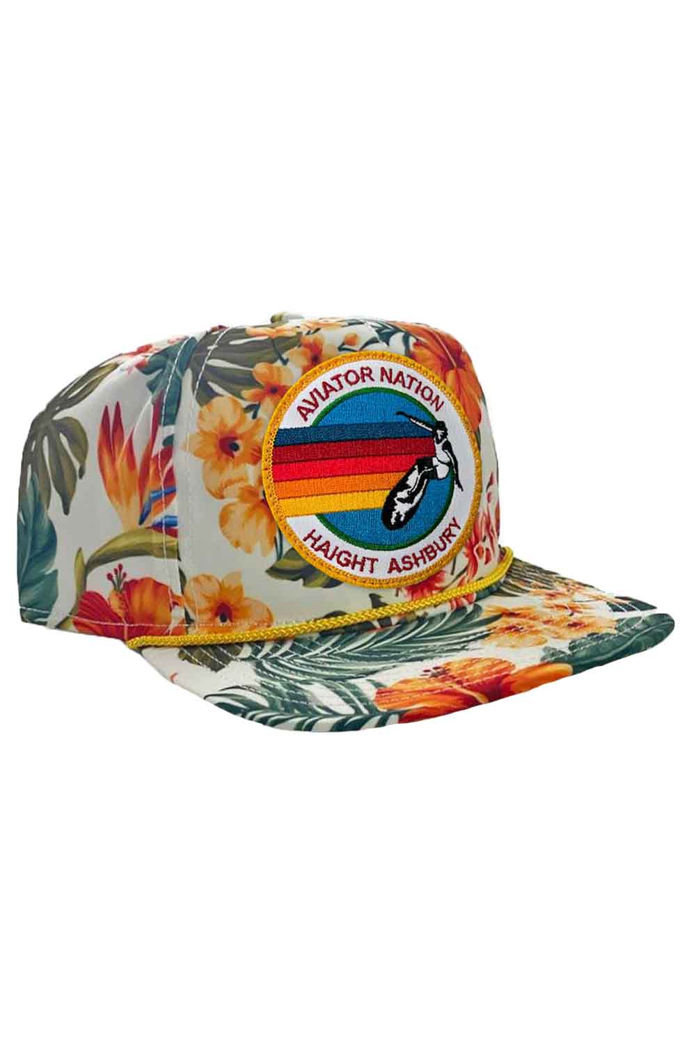 SIGNATURE HAIGHT ASHBURY - VINTAGE SAFARI TWILL LOW RISE TRUCKER HATS Aviator Nation WHITE