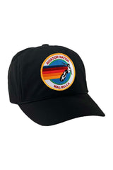 SIGNATURE MALIBU VINTAGE NYLON TRUCKER HAT HATS Aviator Nation BLACK
