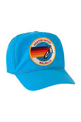 SIGNATURE MALIBU VINTAGE NYLON TRUCKER HAT HATS Aviator Nation LIGHT BLUE