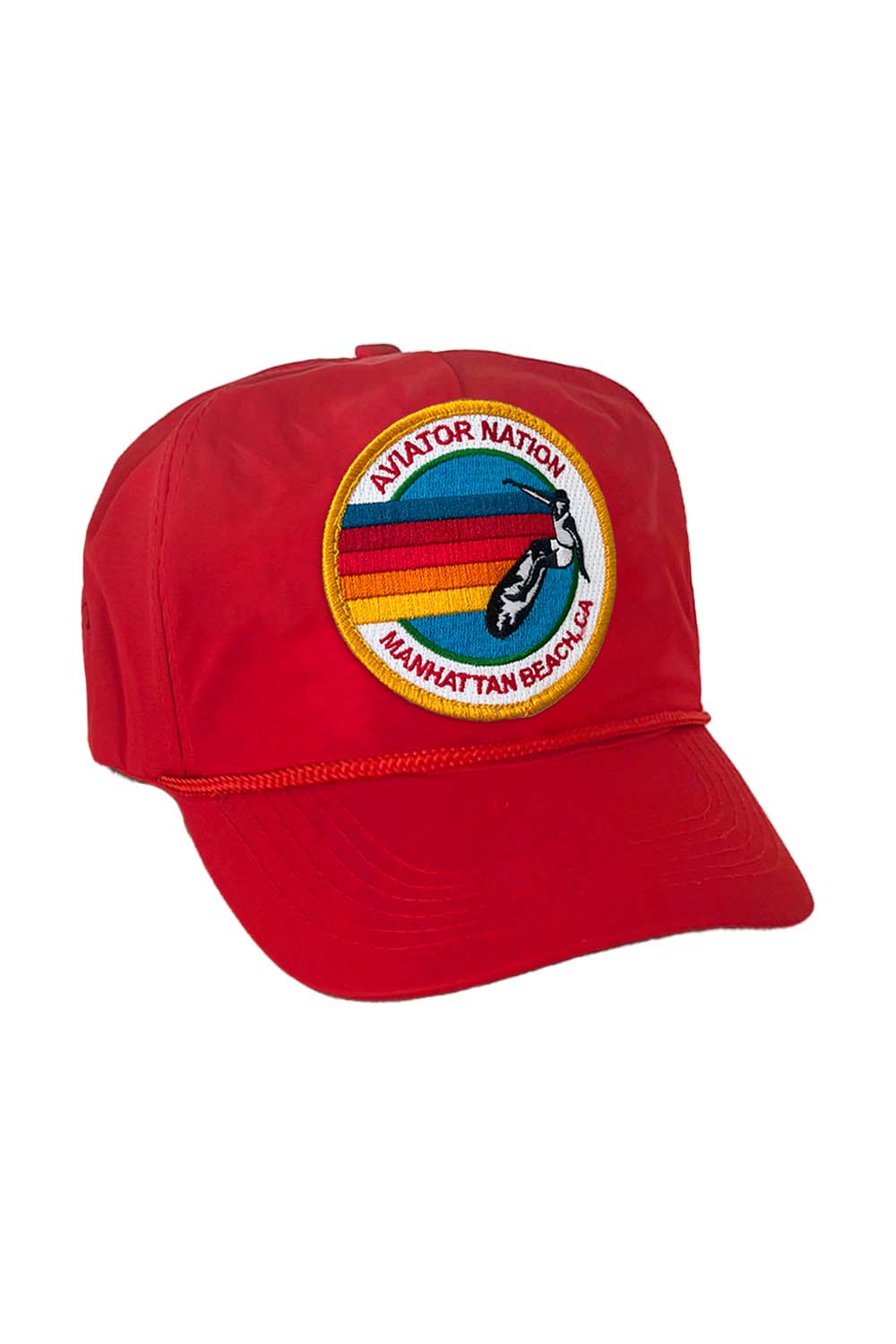 SIGNATURE MANHATTAN BEACH VINTAGE NYLON TRUCKER HAT HATS Aviator Nation