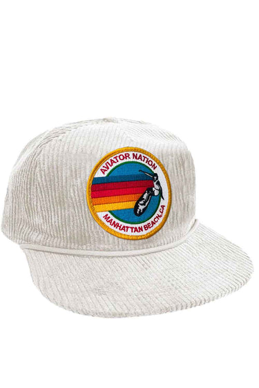 SIGNATURE MB - VINTAGE CORDUROY TRUCKER HATS Aviator Nation VINTAGE WHITE