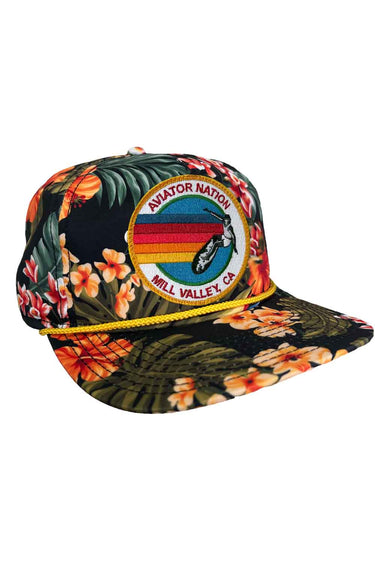 SIGNATURE MLVY - VINTAGE SAFARI TWILL LOW RISE TRUCKER HATS Aviator Nation BLACK