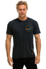 SIGNATURE SMALL VENICE CIRCLE TEE - CHARCOAL Tees Aviator Nation