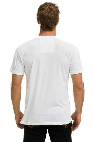 SIGNATURE SMALL VENICE CIRCLE TEE - WHITE Tees Aviator Nation