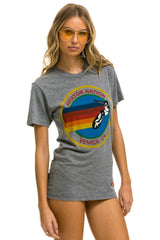 SIGNATURE TEE - HEATHER GREY Tees Aviator Nation