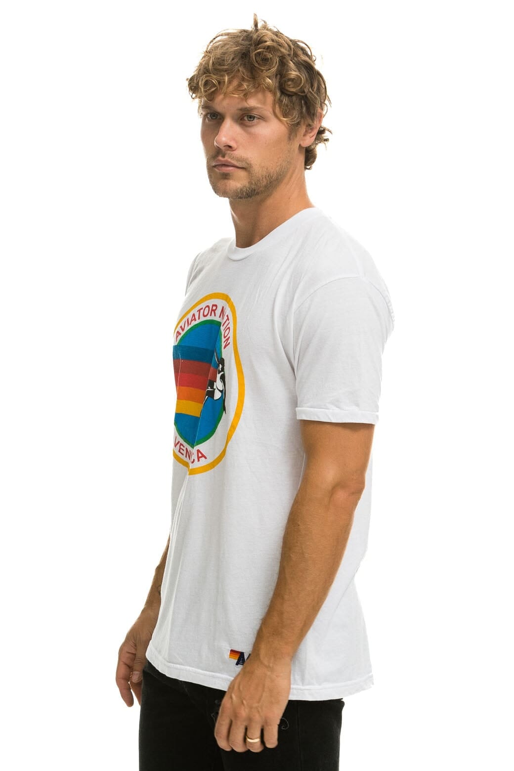 SIGNATURE TEE - WHITE Tees Aviator Nation