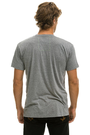SIGNATURE TEXAS SMALL LOGO TEE - HEATHER GREY Tees Aviator Nation