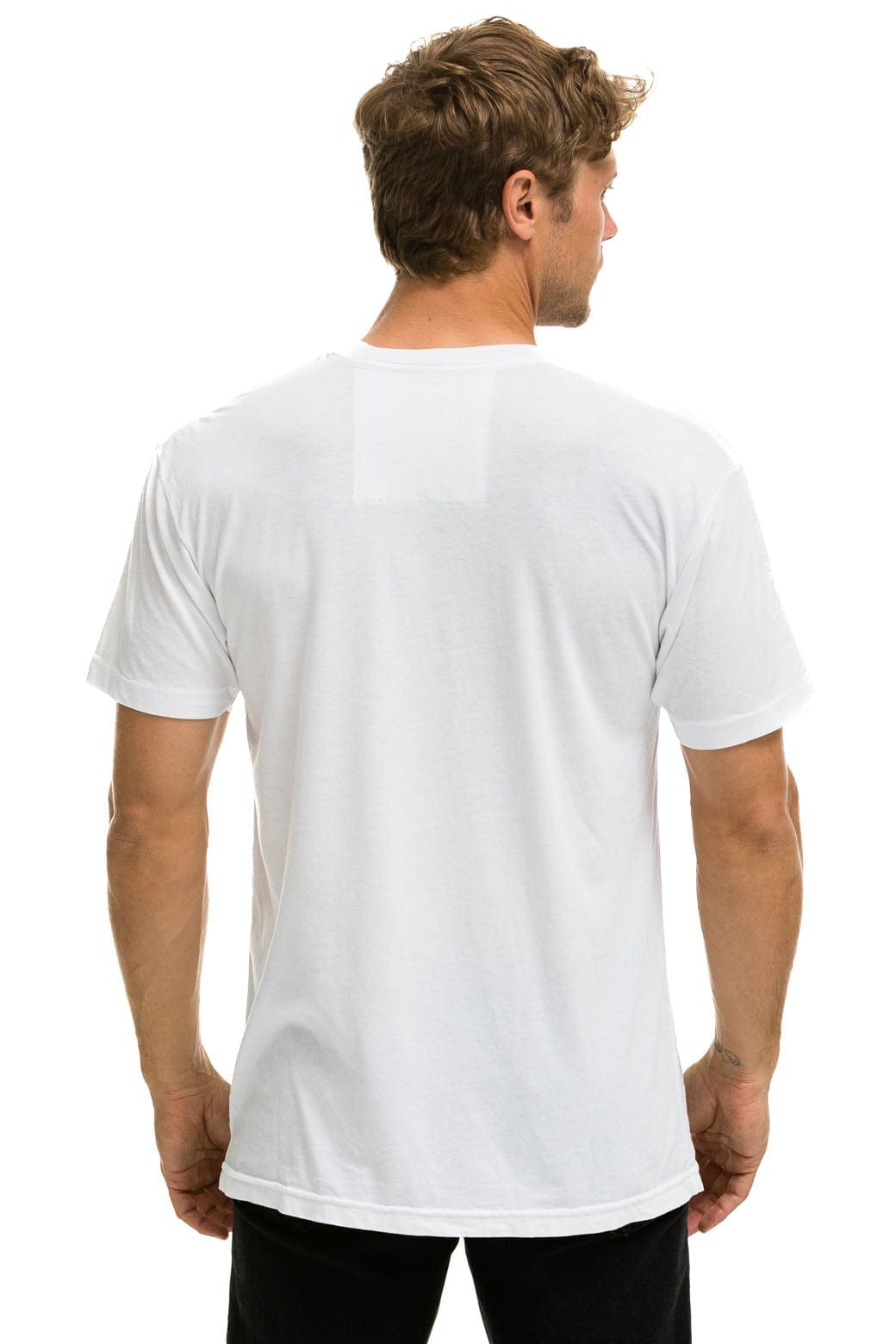 SMILEY 2 CREW TEE - WHITE Tees Aviator Nation