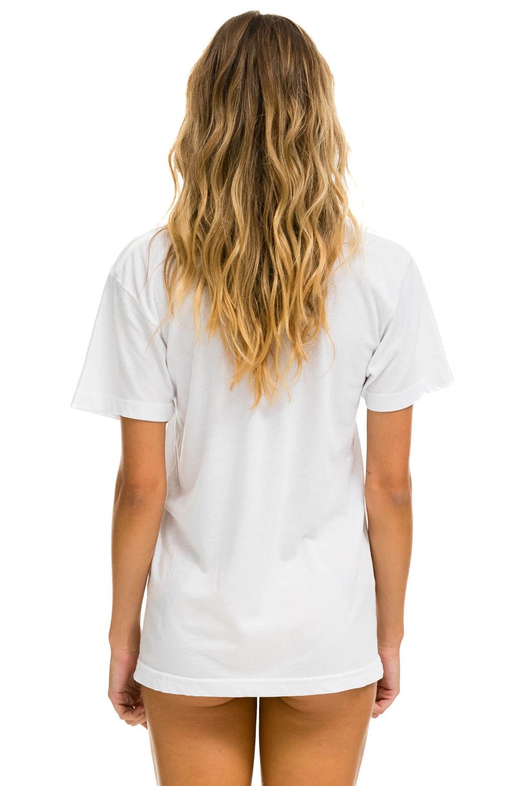 SMILEY 2 CREW TEE - WHITE Tees Aviator Nation