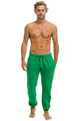 SMILEY 2 MENS SWEATPANTS - KELLY GREEN Men's Sweatpants Aviator Nation